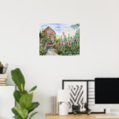 Poster Fleur sauvage d'été Jardin anglais à York (Bureau à domicile)