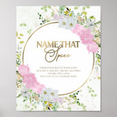 Poster Fleur sauvage Devinez Le Jeu De Fête des mariées D (Devant)