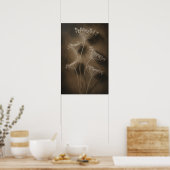 Poster Fleur sauvage d'or (Cuisine)