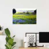 Poster Fleur sauvage du Texas (Bureau à domicile)