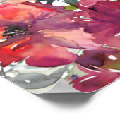 Poster Fleur sauvage Elegant Boho Mariage de automne Bien (Coin)