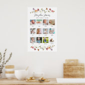 Poster Fleur sauvage en fleur Première année Photo d'anni (Cuisine)