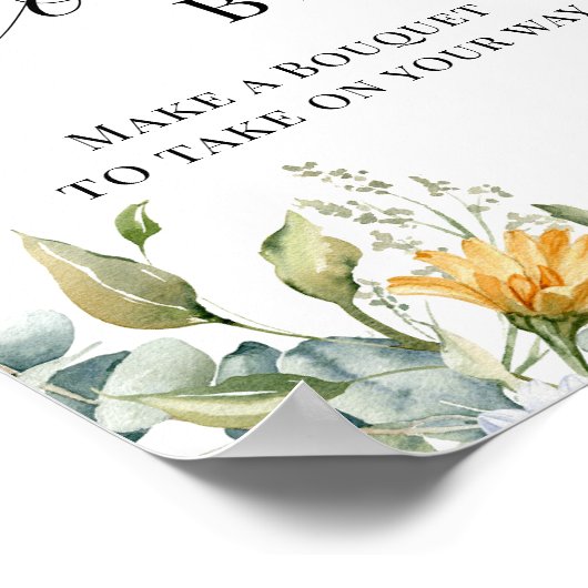 Poster Fleur sauvage en fleurs | Fleur de prairie | Bar d (Coin)