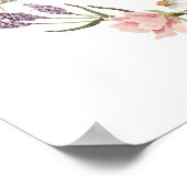 Poster Fleur sauvage et bébé Bouteille Wreath Douche Bien (Coin)