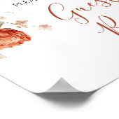 Poster Fleur sauvage Fall in Love Baby shower Livre d'inv (Coin)