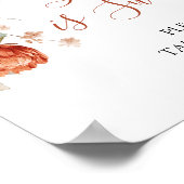 Poster Fleur sauvage Fall in Love Baby shower Love is Swe (Coin)