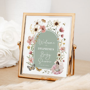 Poster Fleur sauvage Fée Sage Blush Accueil