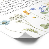 Poster Fleur sauvage Floral Diaports de nuit tardive (Coin)