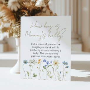 Poster Fleur sauvage Floral Quelle taille a le ventre de 