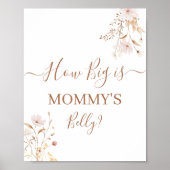 Poster Fleur sauvage How Big is Mommy's Belly Signe (Devant)