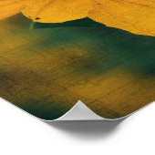 Poster Fleur sauvage jaune et abeille (Coin)