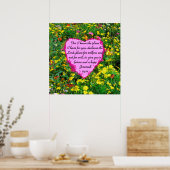 POSTER FLEUR SAUVAGE JEREMIAH 29:11 PHOTO (Cuisine)