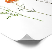 Poster Fleur sauvage Lesbian Pride Wall Art (Coin)