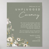 Poster Fleur sauvage lunatique | Ivory Unplugged Ceremony (Devant)