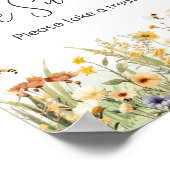 Poster Fleur sauvage Maman to Bee Les bébés sont doux (Coin)