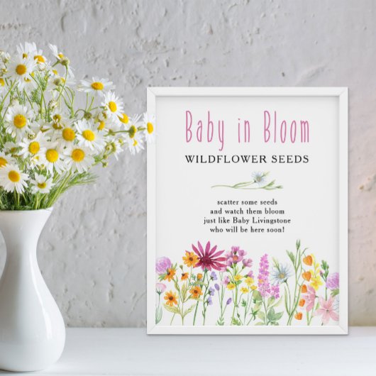 Poster Fleur sauvage Meadow Baby in Bloom Flower Seeds Fa
