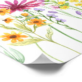 Poster Fleur sauvage Meadow Baby shower de couche de nuit (Coin)