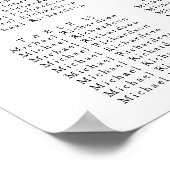 Poster Fleur sauvage minimaliste Mariage 16 Table assise (Coin)