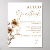 Poster Fleur sauvage modernePanneau de la table de Graiss (Devant)