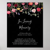 Poster Fleur sauvage Multicolor Jardin dans la mémoire ai (Devant)