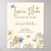 Poster Fleur sauvage nuptiale douche amour dans fleur bar (Devant)