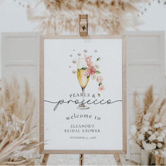 Poster Fleur sauvage Pearls & Prosecco Fête des mariées B