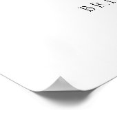 Poster Fleur sauvage Pearls & Prosecco Fête des mariées B (Coin)