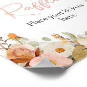 Poster Fleur sauvage Petit Papillon Déchets (Coin)