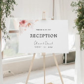 Poster Fleur sauvage Réception de mariage Modèle d'invita