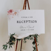 Poster Fleur sauvage Réception de mariage Modèle d'invita