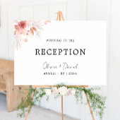 Poster Fleur sauvage Réception de mariage Modèle d'invita