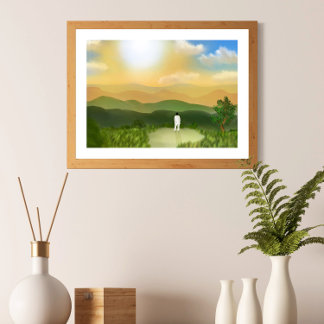 Poster Fleur sauvage RM Namjoon Indigo BTS Wall Art