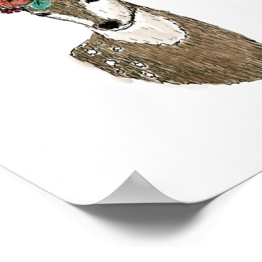 Poster Fleur sauvage : Roi de la Forêt (Coin)