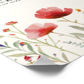 Poster Fleur sauvage Signifie Être Fête des mariées Plan  (Coin)