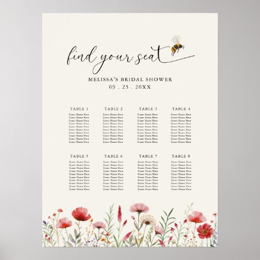 Poster Fleur sauvage Signifie Être Fête des mariées Plan  (Devant)