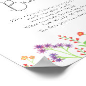 Poster Fleur sauvage Water signe de jeu cassé (Coin)