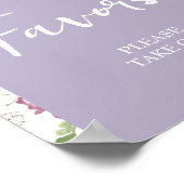 Poster Fleur sauvage Wild ONE Butterfly Garden Fête Faveu (Coin)