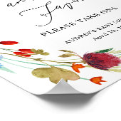 Poster Fleur sauvage Wreath Traitements et Faveurs Affich (Coin)