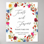 Poster Fleur sauvage Wreath Traitements et Faveurs Affich (Devant)