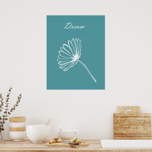 Poster Fleur Simple (Cuisine)