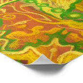 Poster Fleur Soleil Floral Bohème Helianthus Tournesol (Coin)