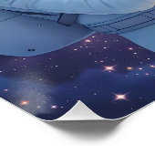 Poster Fleur spatiale de l'astronaute d'Imaginaire (Coin)