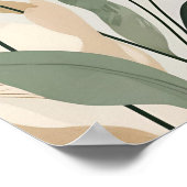 Poster Fleur terrestre - Mur botanique Abstrait Art IV (Coin)