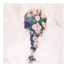 Fleur Tresse Pastel Rose Blanc Plutôt