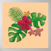 Poster Fleur tropicale (Devant)