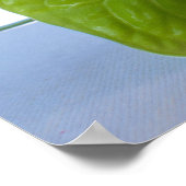 Poster Fleur tropicale au bord de la plage (Coin)