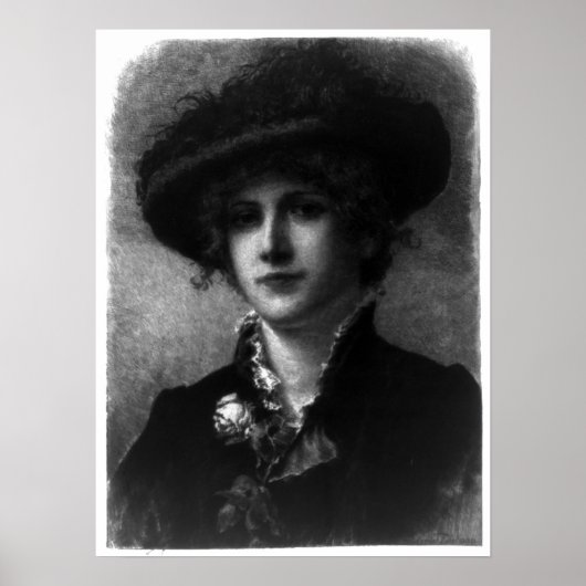 Poster Fleur tropicale - Frederick Dielman - 1891 (Devant)