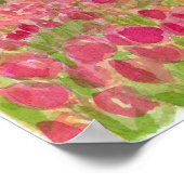 Poster Fleur Tulip Shaker Maison Rose Spring Flora (Coin)