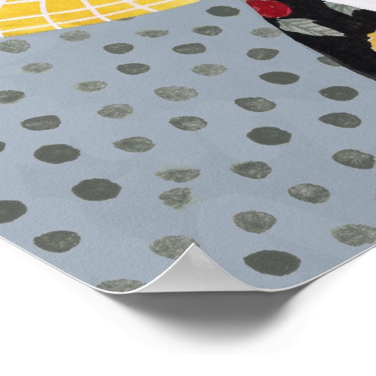 Poster Fleur Vase fille (Coin)