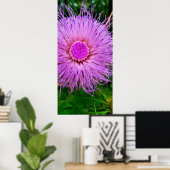 Poster Fleur violet et rose (Bureau à domicile)